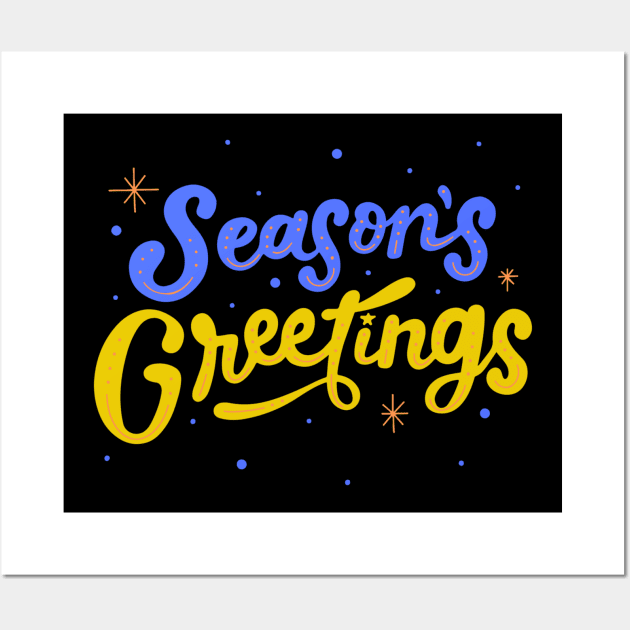 Season's Greetings! Wall Art by HALLSHOP